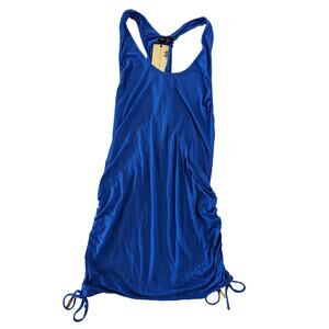 A. Che Swim Ruched Adjustable Tank Top Cover Up Size S